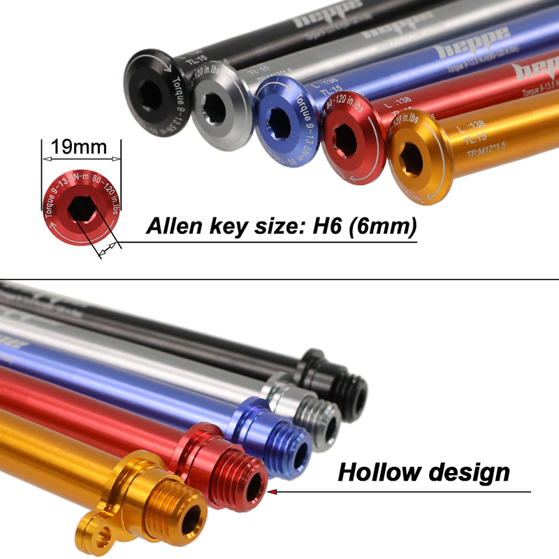 HEPPE Road Bike Thru Axle 12x1 – Thru Axle Adapter For Bike Trainer recenzja i cena