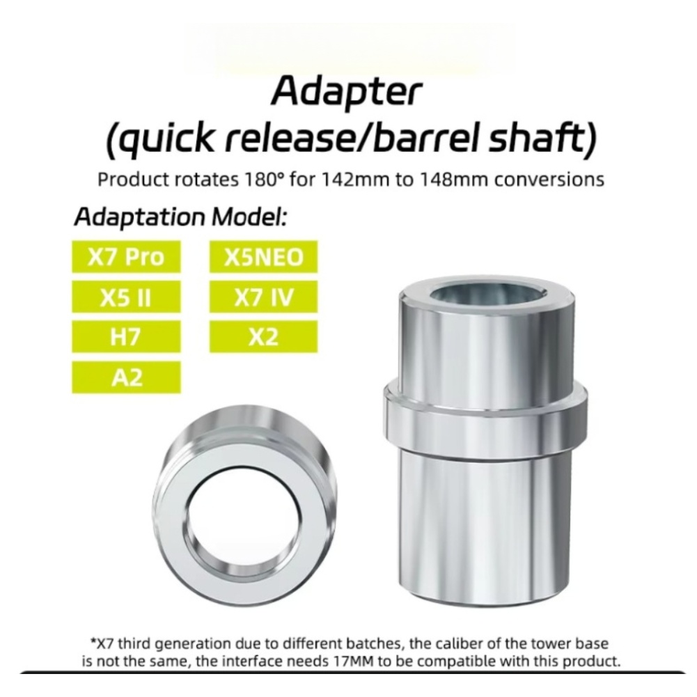 Zestaw 2 adapterów do przejści – Thru Axle Adapter For Bike Trainer recenzja i cena