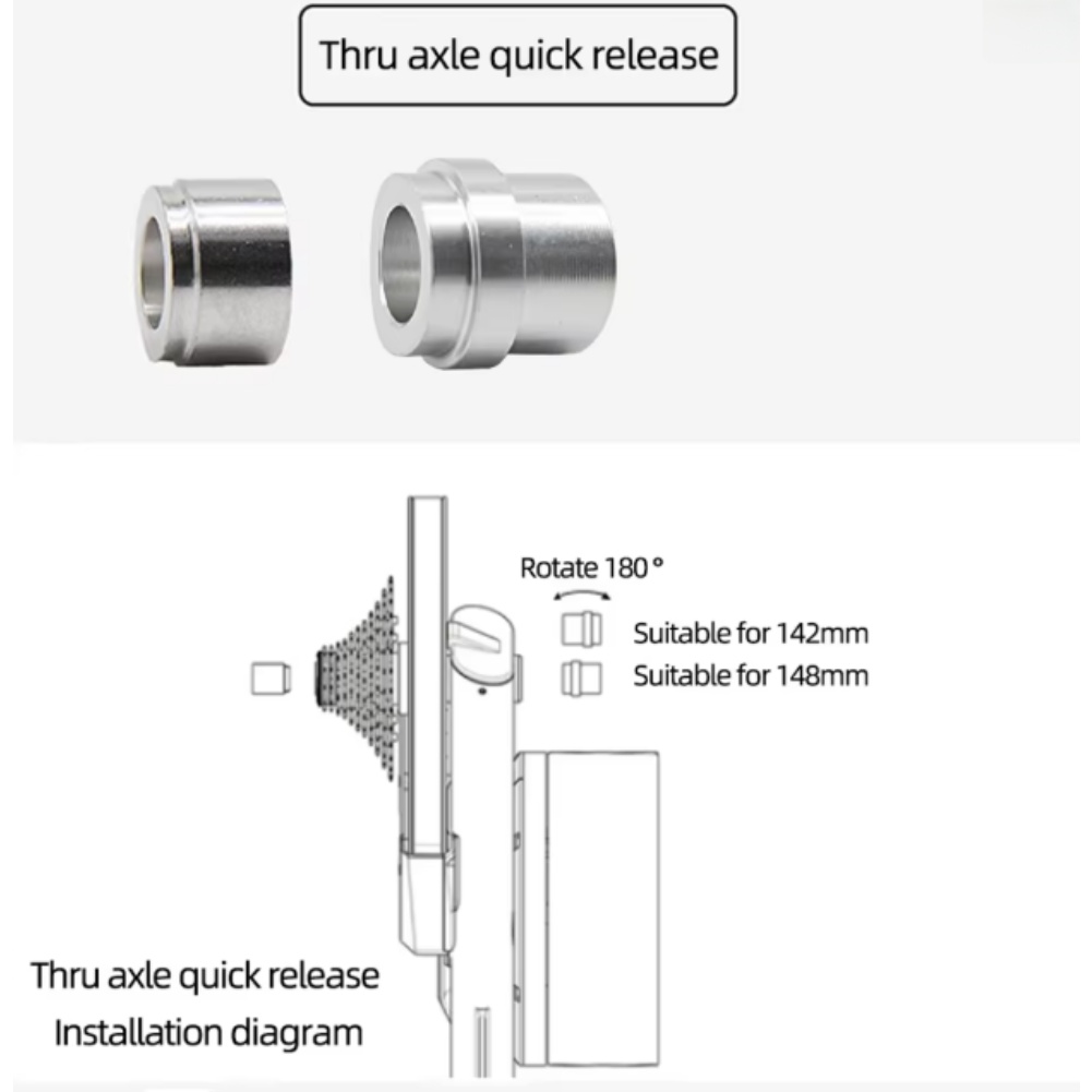 Zestaw 2 adapterów do przejści – Thru Axle Adapter For Bike Trainer recenzja i cena
